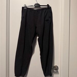 Roots Salt & Pepper Jogger Sweatpants Charcoal Black Size Large